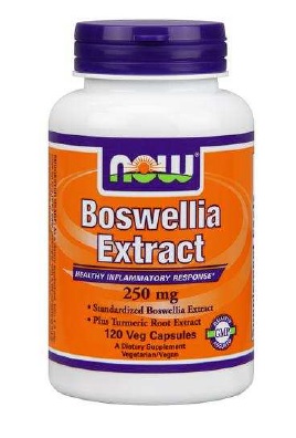 NOW - Boswellia Extract 250 mg Plus Turmeric Root - 120 Vegetable
