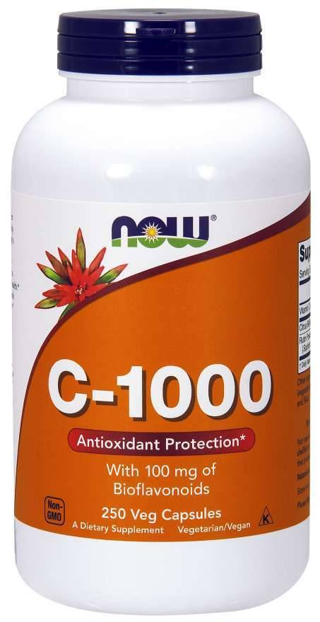 NOW - C-1000 with 100 mg of Bioflavonoids - 250 Veg Capsules