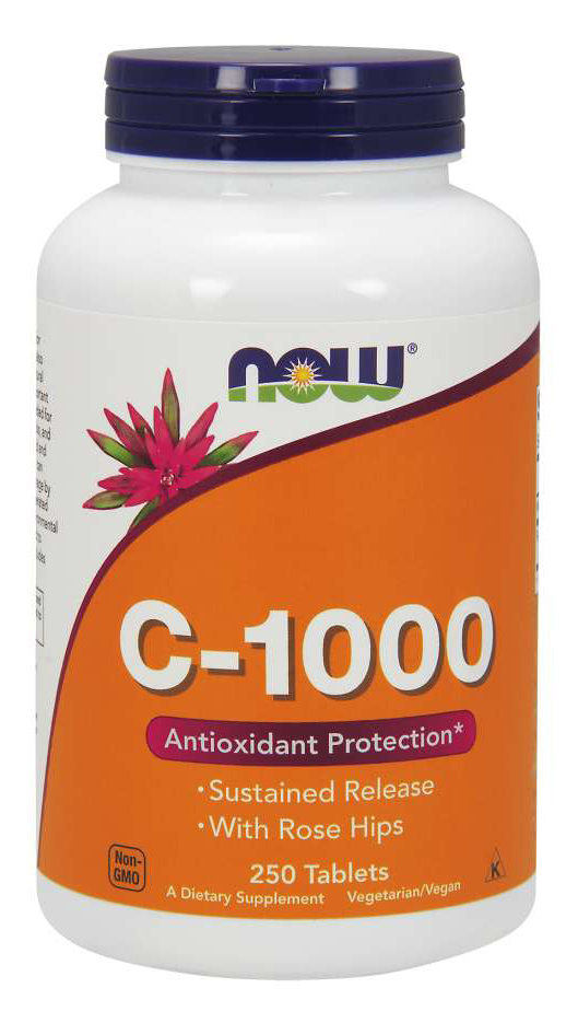 NOW - C-1000 Sustained Release with Rose Hips - 250 Tablets