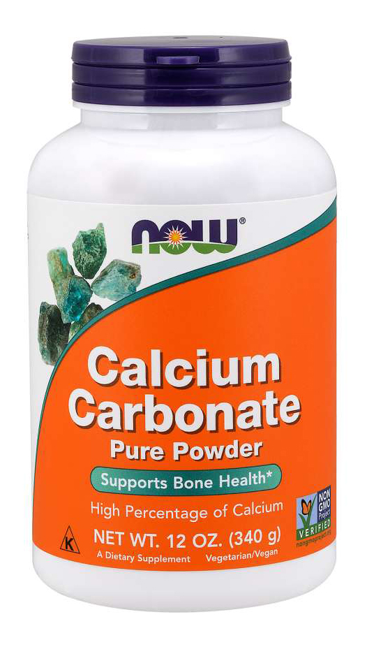 NOW - Calcium Carbonate Pure Powder - 12 oz (340 Grams)