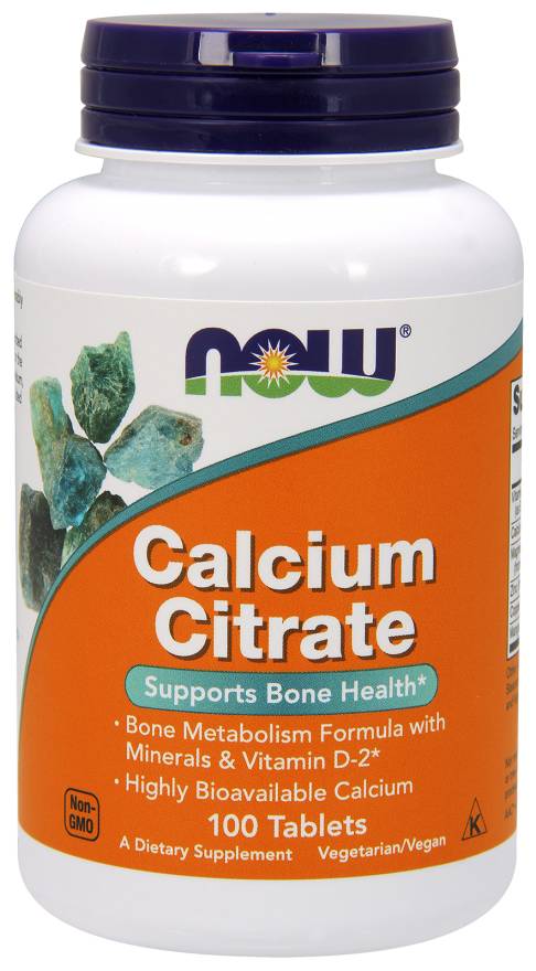 NOW - Calcium Citrate - 100 Tablets