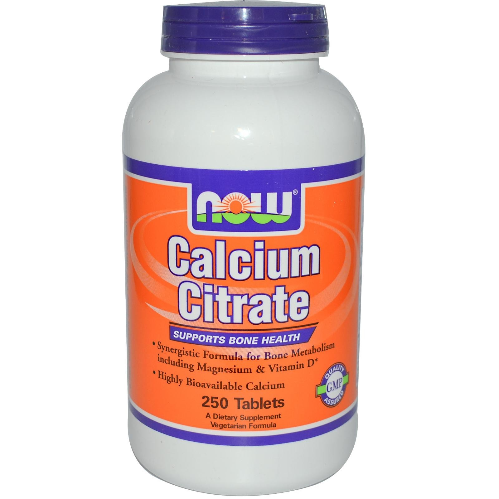 NOW - Calcium Citrate - 250 Tablets