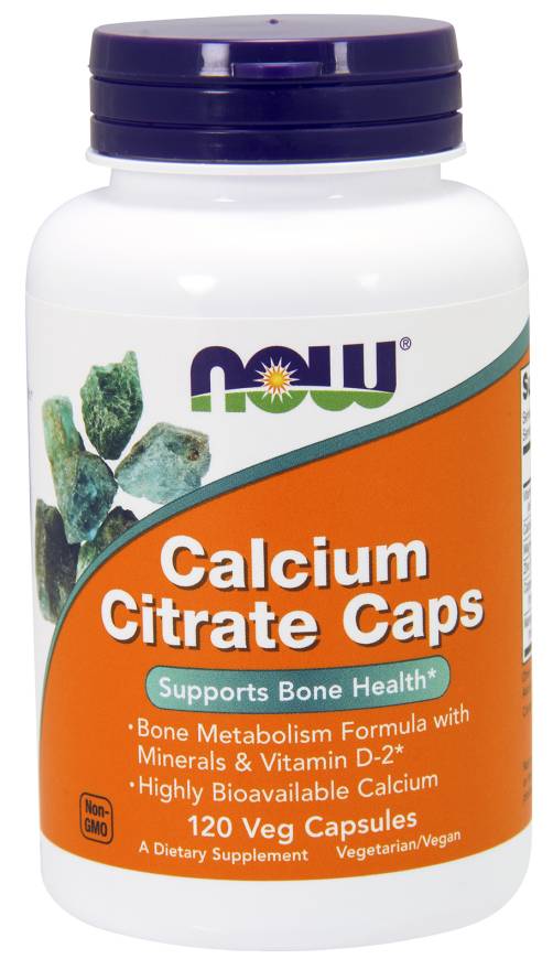 NOW - Calcium Citrate Caps - 120 Veg Capsules