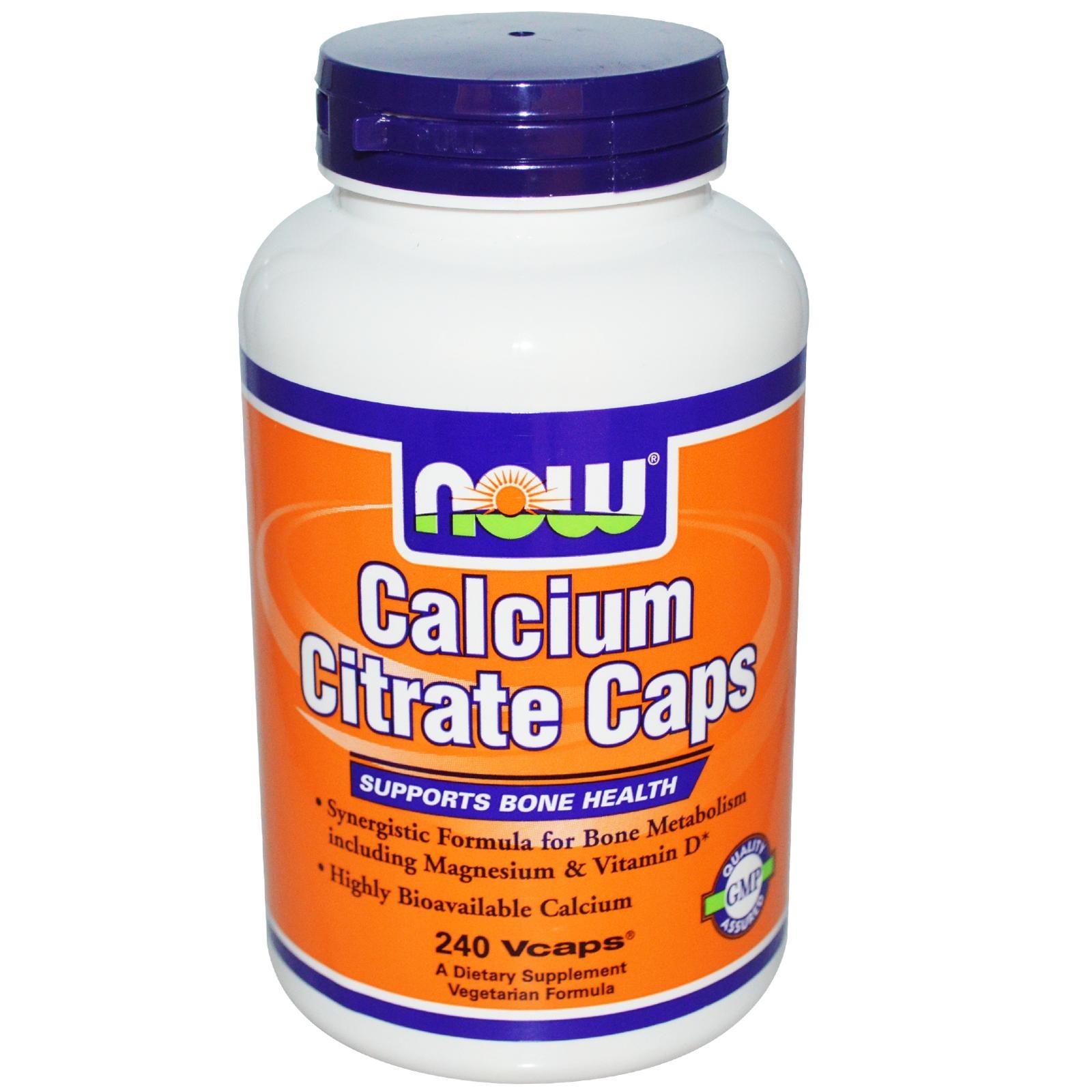 NOW - Calcium Citrate Caps - 240 Veg Capsules