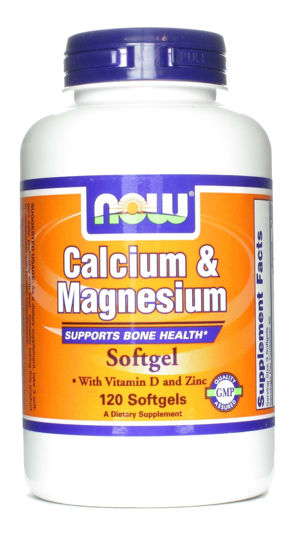 NOW - Calcium & Magnesium - 120 Softgels