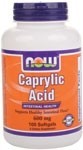 NOW - Caprylic Acid 600 mg - 100 Softgels