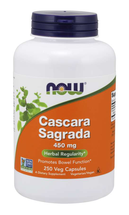 NOW - Cascara Sagrada 450 mg - 250 Capsules