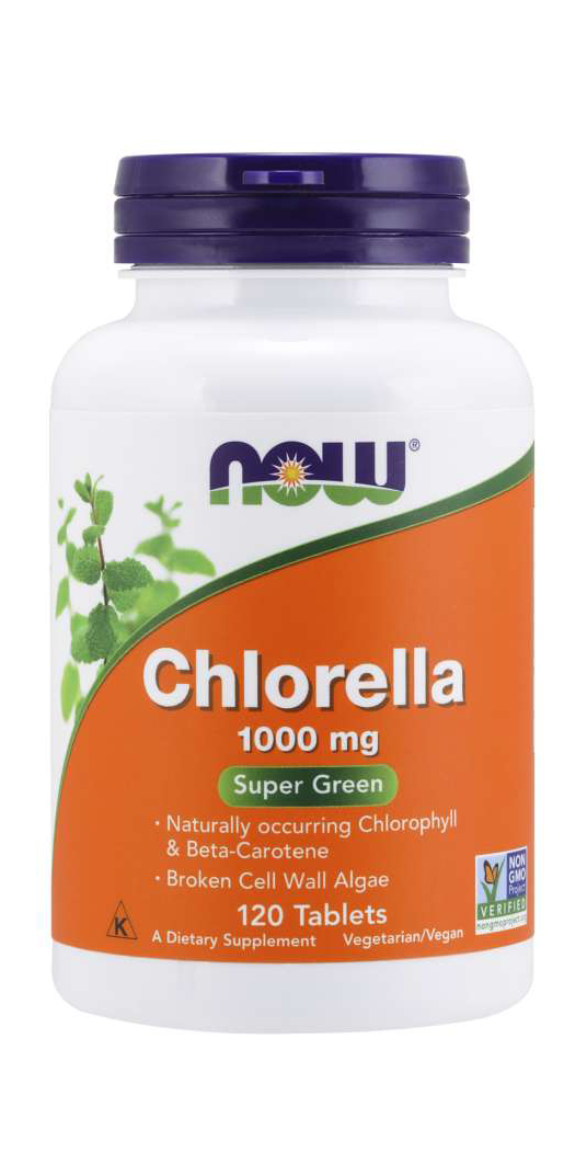 NOW - Chlorella 1000 mg - 120 Tablets