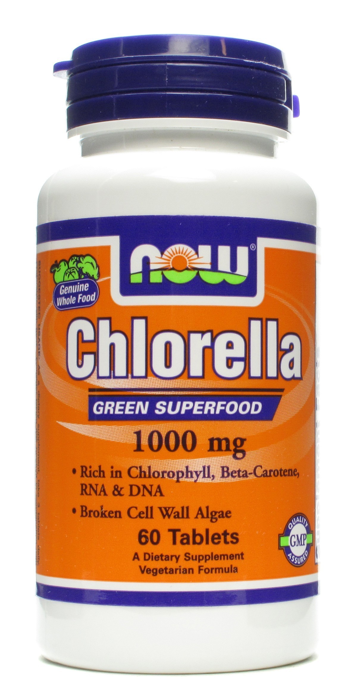NOW - Chlorella 1000 mg - 60 Tablets