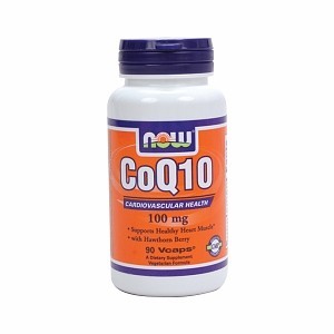 NOW - CoQ10 100 mg with Hawthorn Berry - 90 Veg Capsules