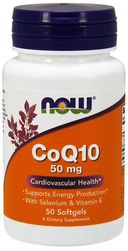 NOW - CoQ10 50 mg - 50 Softgels