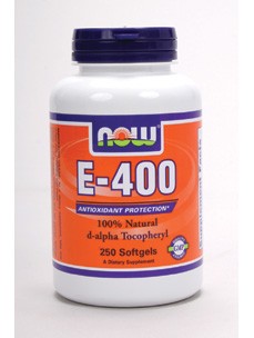 NOW - Natural E-400 (D-Alpha Tocopheryl) - 250 Softgels