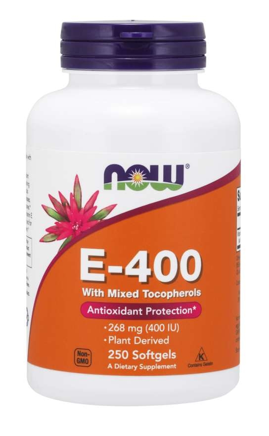 NOW - E-400 (Mixed Tocopherols) - 250 Softgels