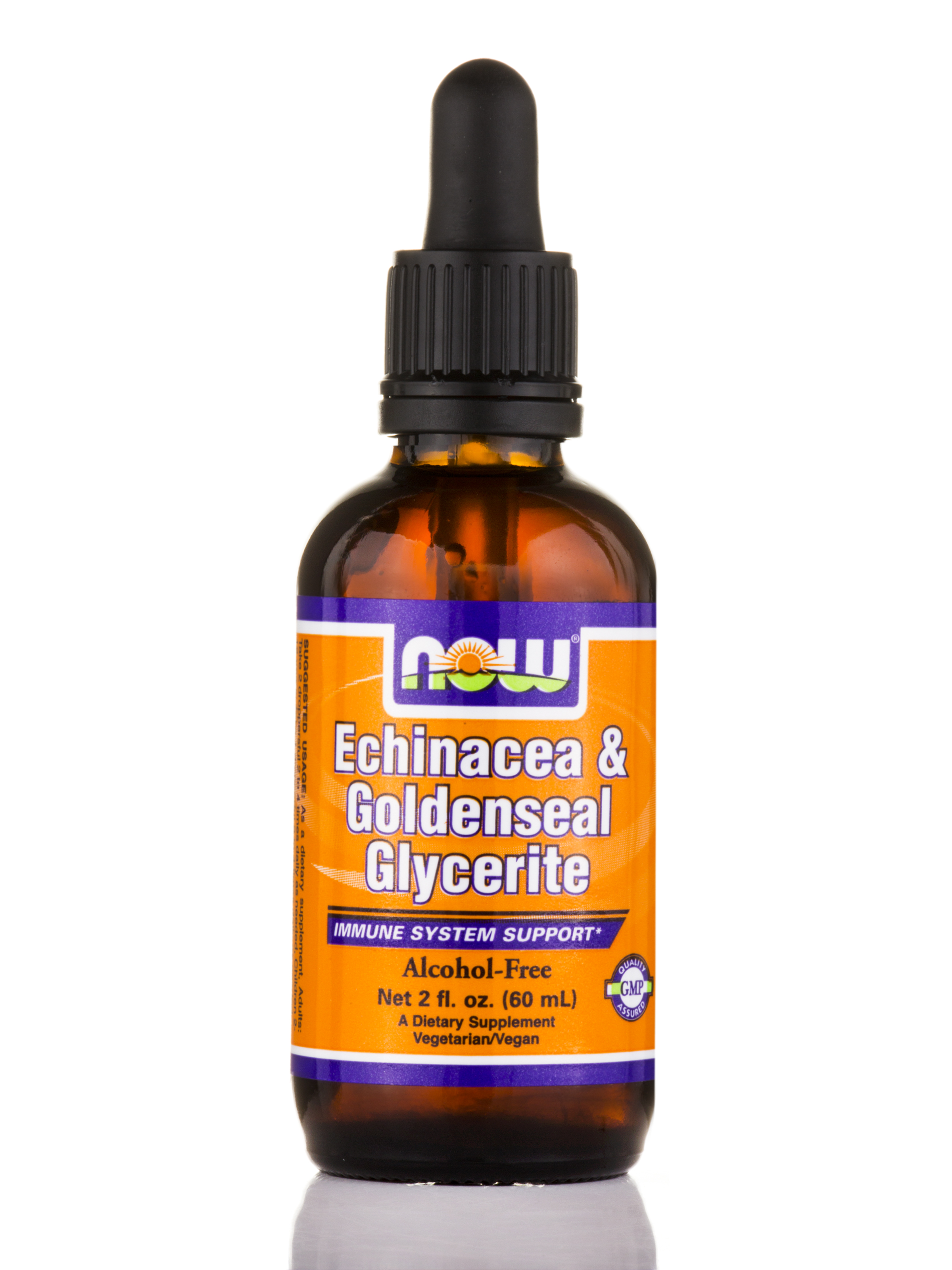 NOW - Echinacea & Goldenseal Glycerite (Alcohol-Free) - 2 fl. oz (60