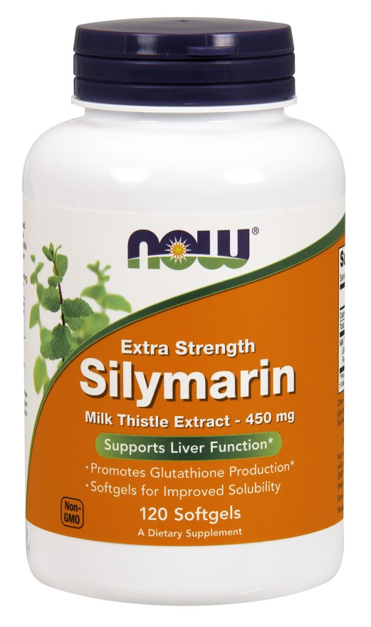 NOW - Silymarin Milk Thistle Extract 450 mg (Extra Strength) - 120