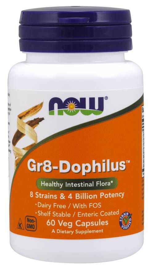 NOW - Gr8-Dophilus - 120 Veg Capsules
