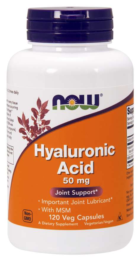 NOW - Hyaluronic Acid 50 mg - 120 Vegetarian Capsules