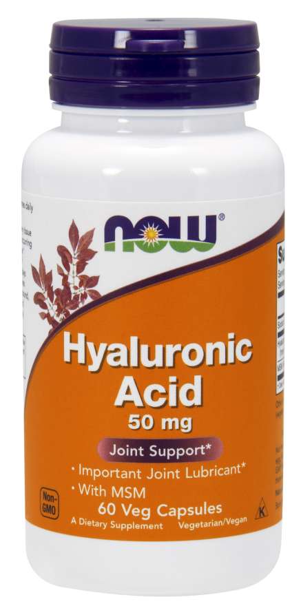 NOW - Hyaluronic Acid 50 mg - 60 Vegetarian Capsules