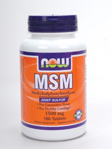 NOW - MSM (Methylsulfonylmethane) 1500 mg - 100 Tablets