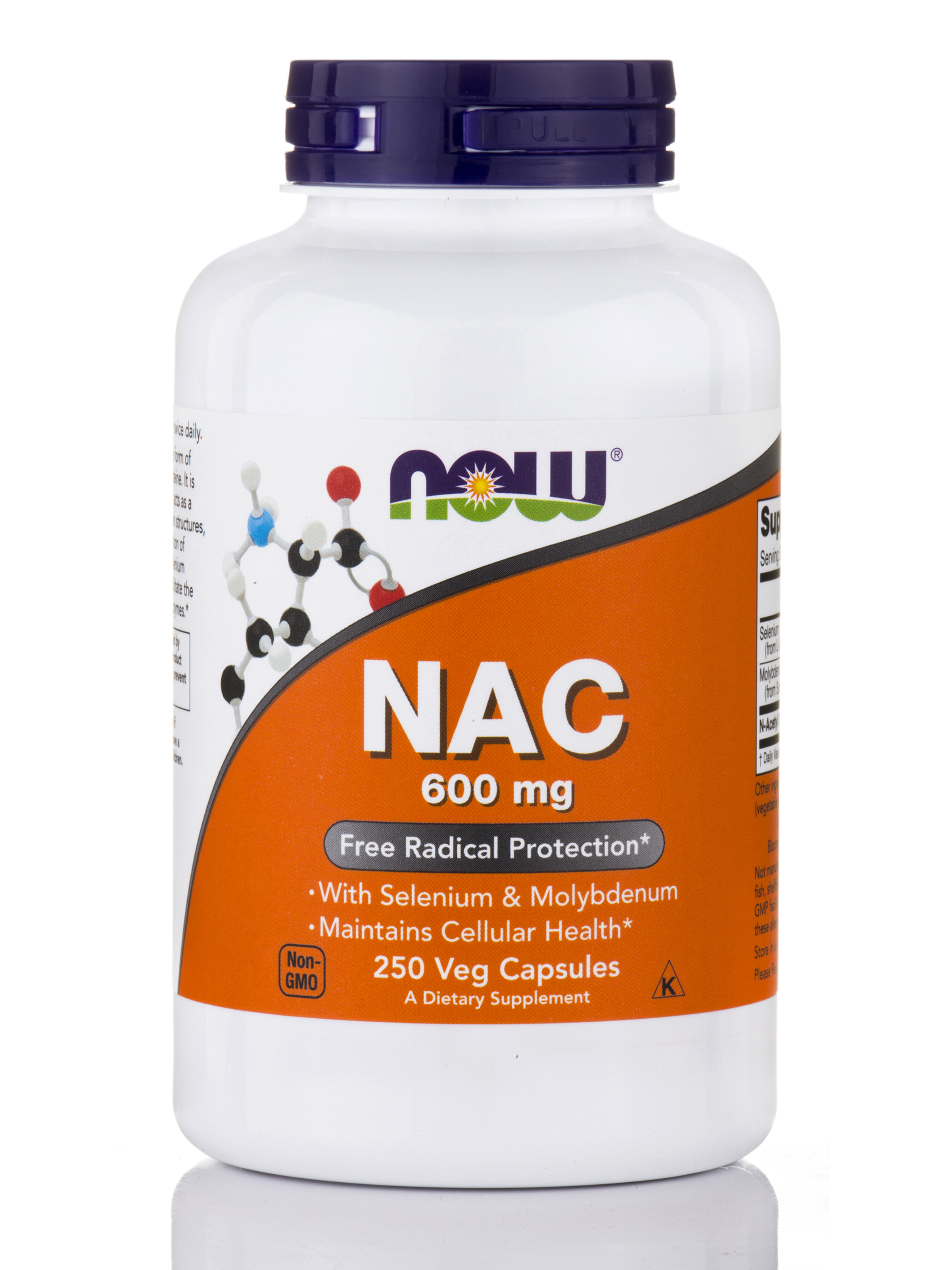 NOW - NAC 600 mg - 250 Vegetarian Capsules