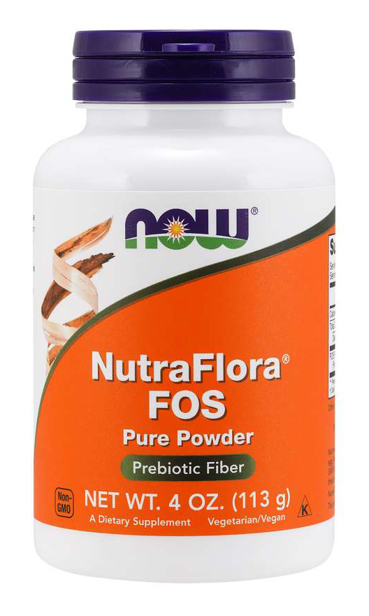 NOW - NutraFlora FOS Powder - 4 oz (113 Grams)