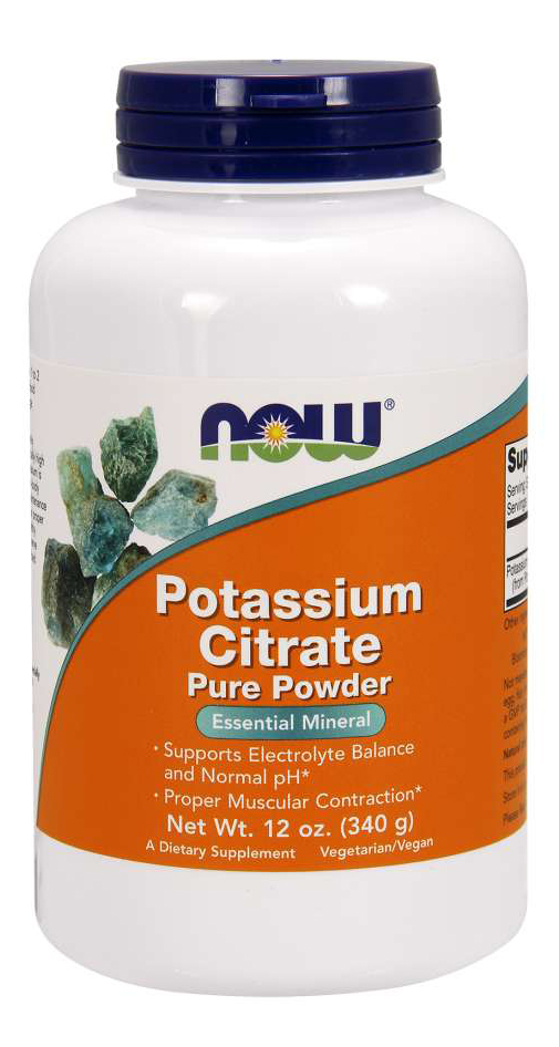 NOW - Potassium Citrate Pure Powder - 12 oz (340 Grams)