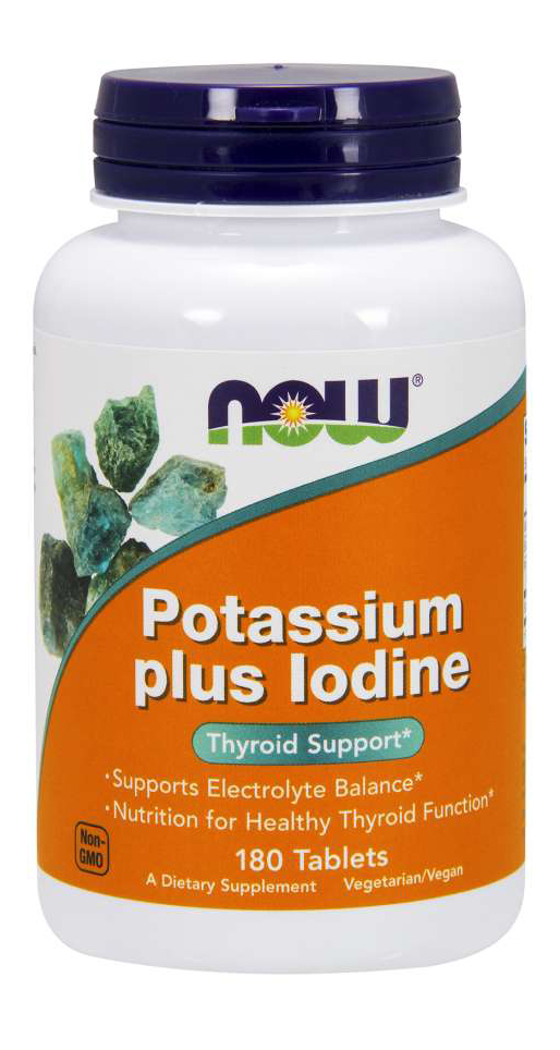 NOW - Potassium Plus Iodine - 180 Tablets