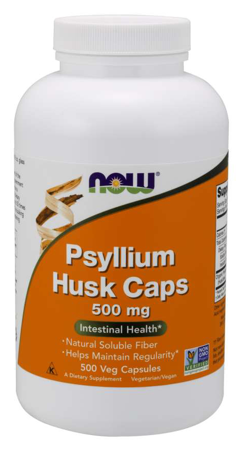 NOW - Psyllium Husk Caps 500 mg - 500 Veg Capsules