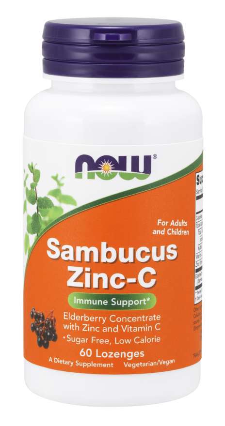 NOW - Sambucus Zinc-C - 60 Lozenges