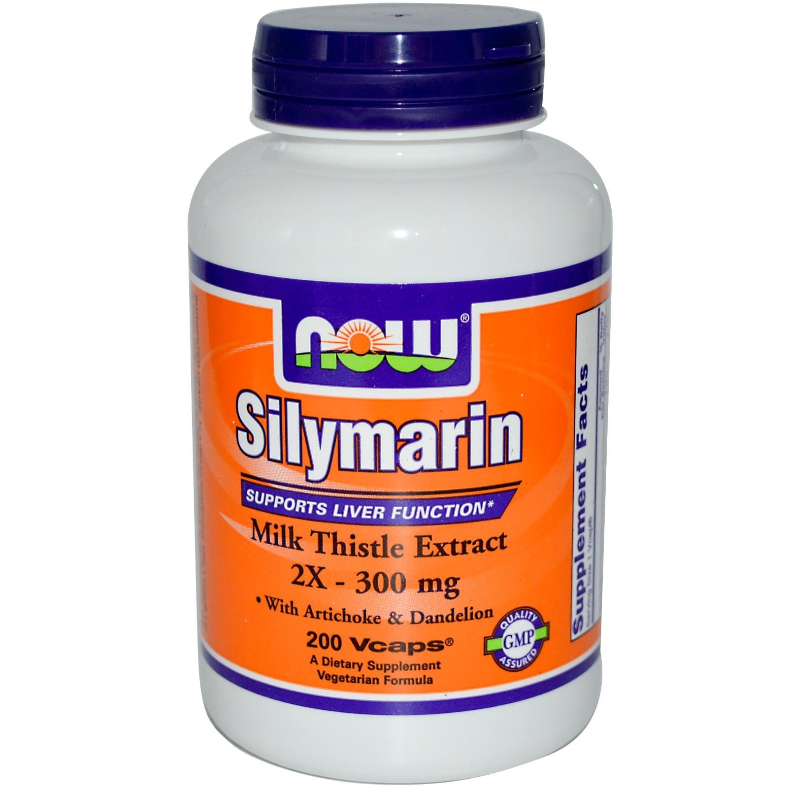 NOW - Silymarin Milk Thistle Extract 300 mg (Double Strength) - 200