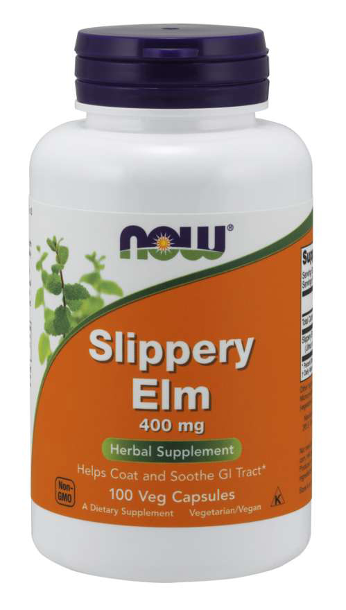 NOW - Slippery Elm 400 mg - 100 Capsules