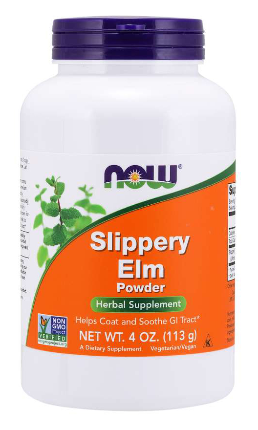 NOW - Slippery Elm Powder - 4 oz (113 Grams)