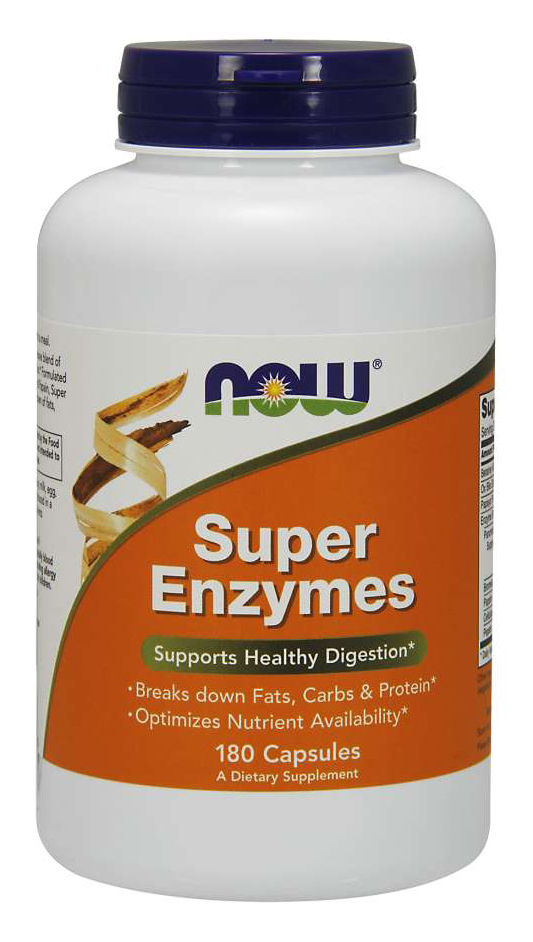 NOW - Super Enzymes - 180 Capsules