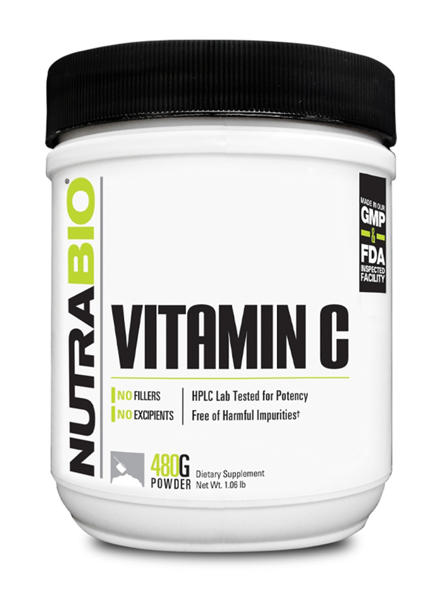 NutraBio - Vitamin C Powder - 1.06 lb. (480 Grams)