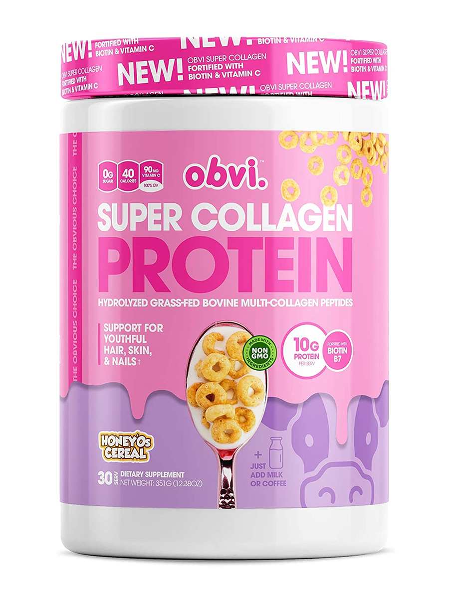 Obvi - Super Collagen Protein Powder, Honey'Os Cereal Flavor - 12.69