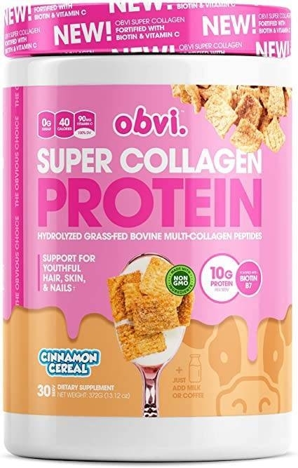Obvi - Super Collagen Protein Powder, Cinna Cereal - 13.12 oz (372