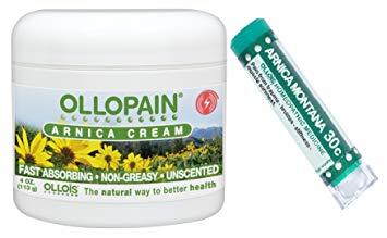 Ollois - Ollopain Bundle Arnica Cream + Arnica - 4 oz (113 Grams) /