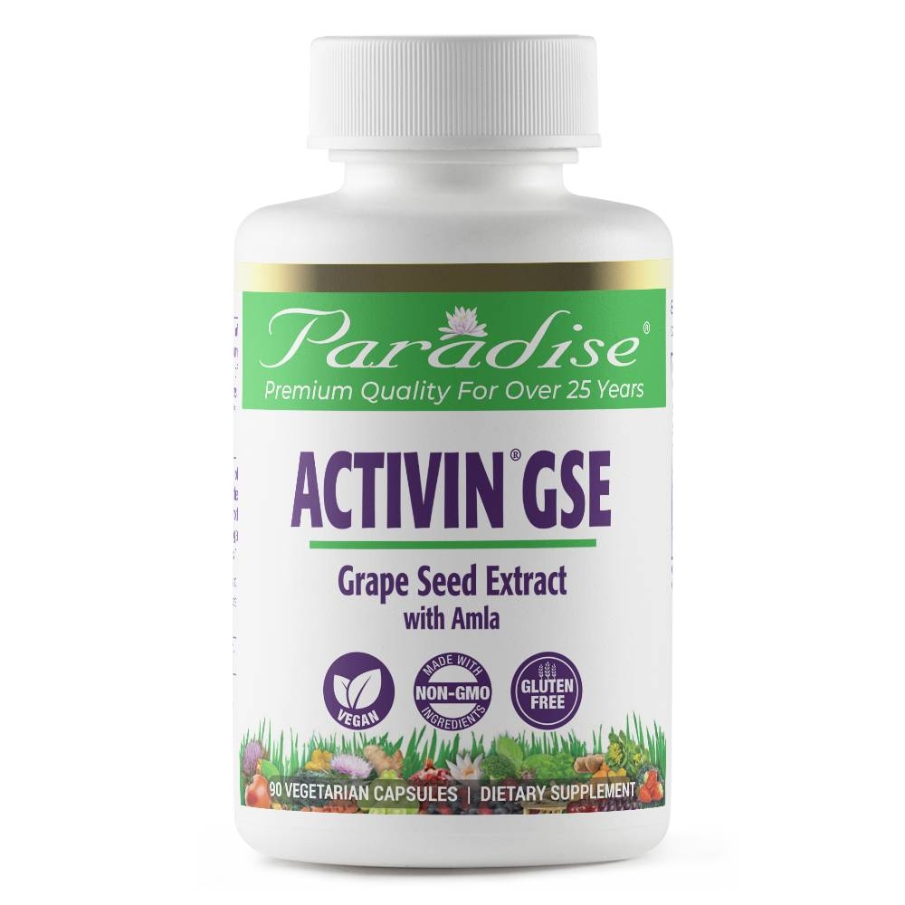Paradise Herbs - Activin Grape Seed with Amla - 90 Vegetarian