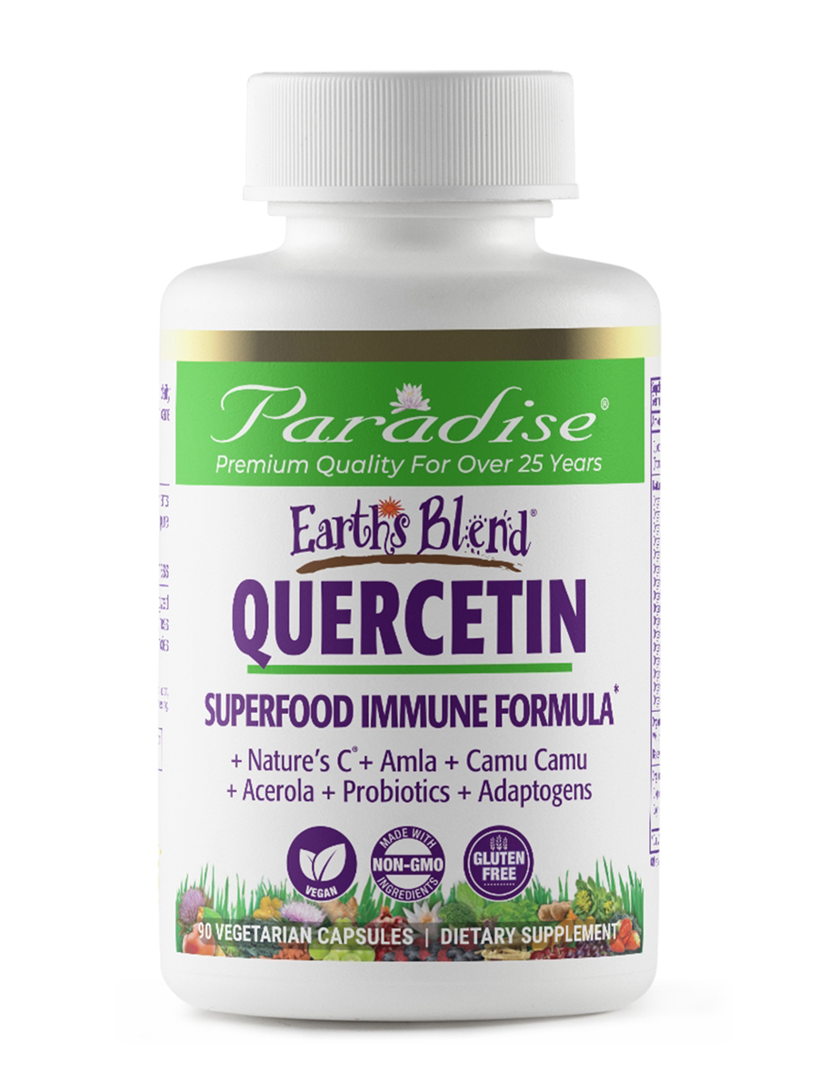 Paradise Herbs - Earths Blend Quercetin - 90 Vegetarian Capsules