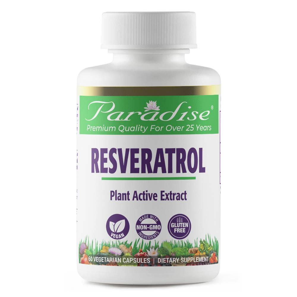 Paradise Herbs - Resveratrol - 180 Vegetarian Capsules