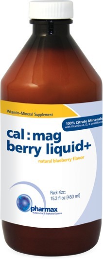 Pharmax - Cal:Mag Berry Liquid+ (Natural Blueberry Flavor) - 15.2 fl.