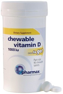Pharmax - Chewable Vitamin D 1000 IU - 90 Chewable Tablets
