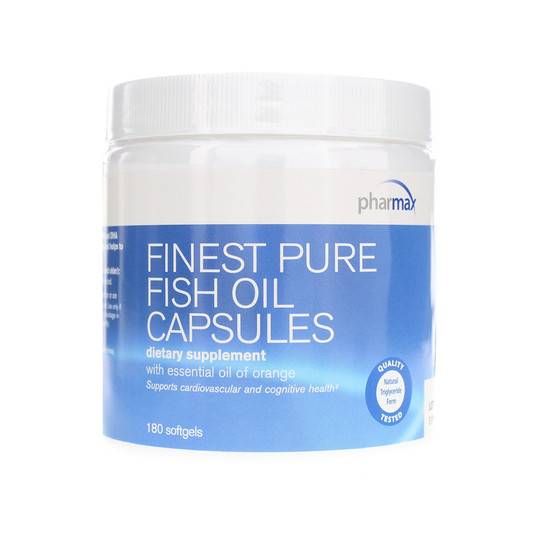 Pharmax - Finest Pure Fish Oil Capsules, Orange Flavor - 180 Softgel