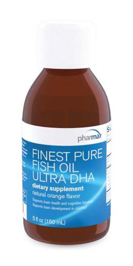 Pharmax - Finest Pure Fish Oil Ultra DHA Liquid, Natural Orange Flavor