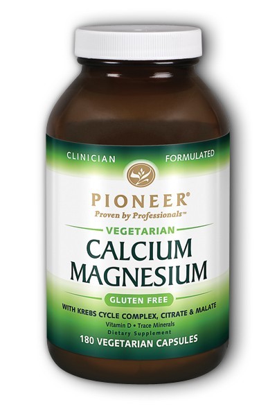 Pioneer - Vegetarian Calcium Magnesium - 180 Vegetarian Capsules