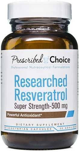 Prescribed Choice - Researched Resveratrol Super Strength 500 mg - 30