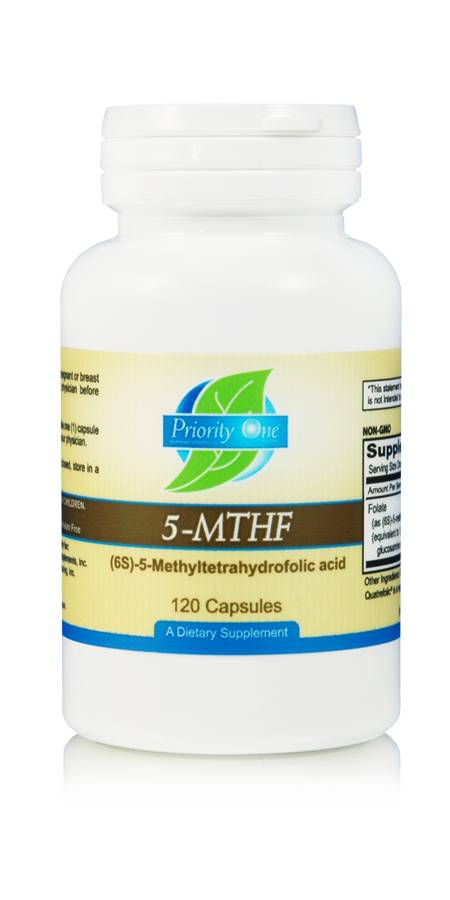 Priority One - 5-MTHF - 120 Capsules