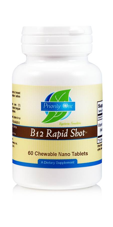 Priority One - B12 Rapid Shot (Natural Cherry Flavor) - 60 Chewable