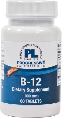 Progressive Labs - B-12 1000 mcg - 60 Tablets