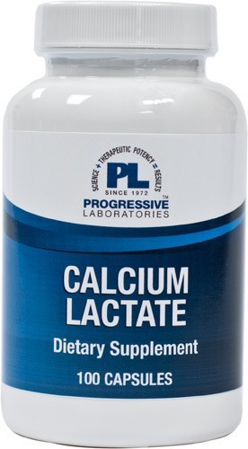 Progressive Labs - Calcium Lactate 115 mg - 100 Capsules
